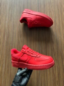 Full Red Full Leather Airforce 1 Originals – Boys’ Classic Sneakers (1)