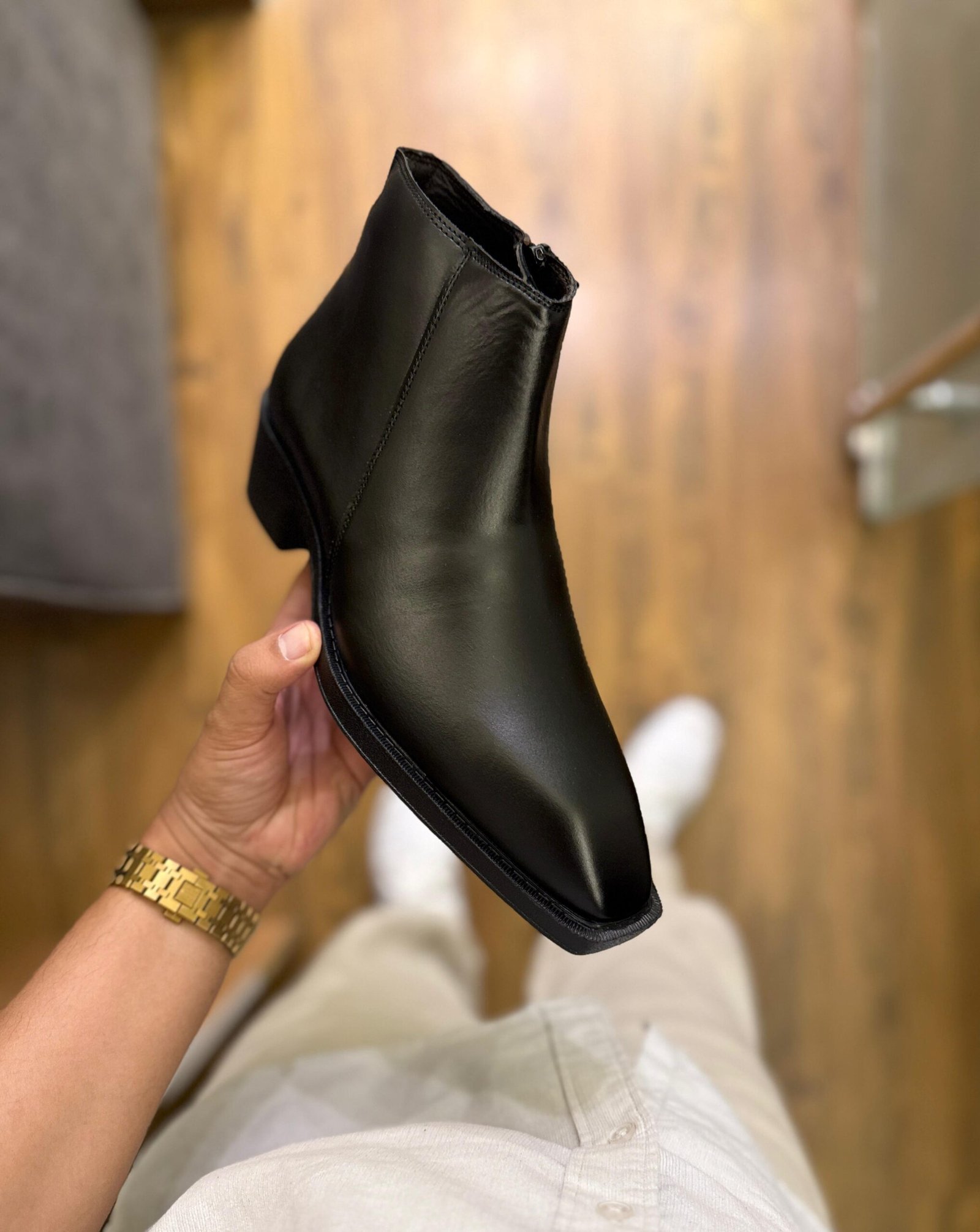 Handmade Chelsea High Heel Boots – 3 Inch Elegance (4)