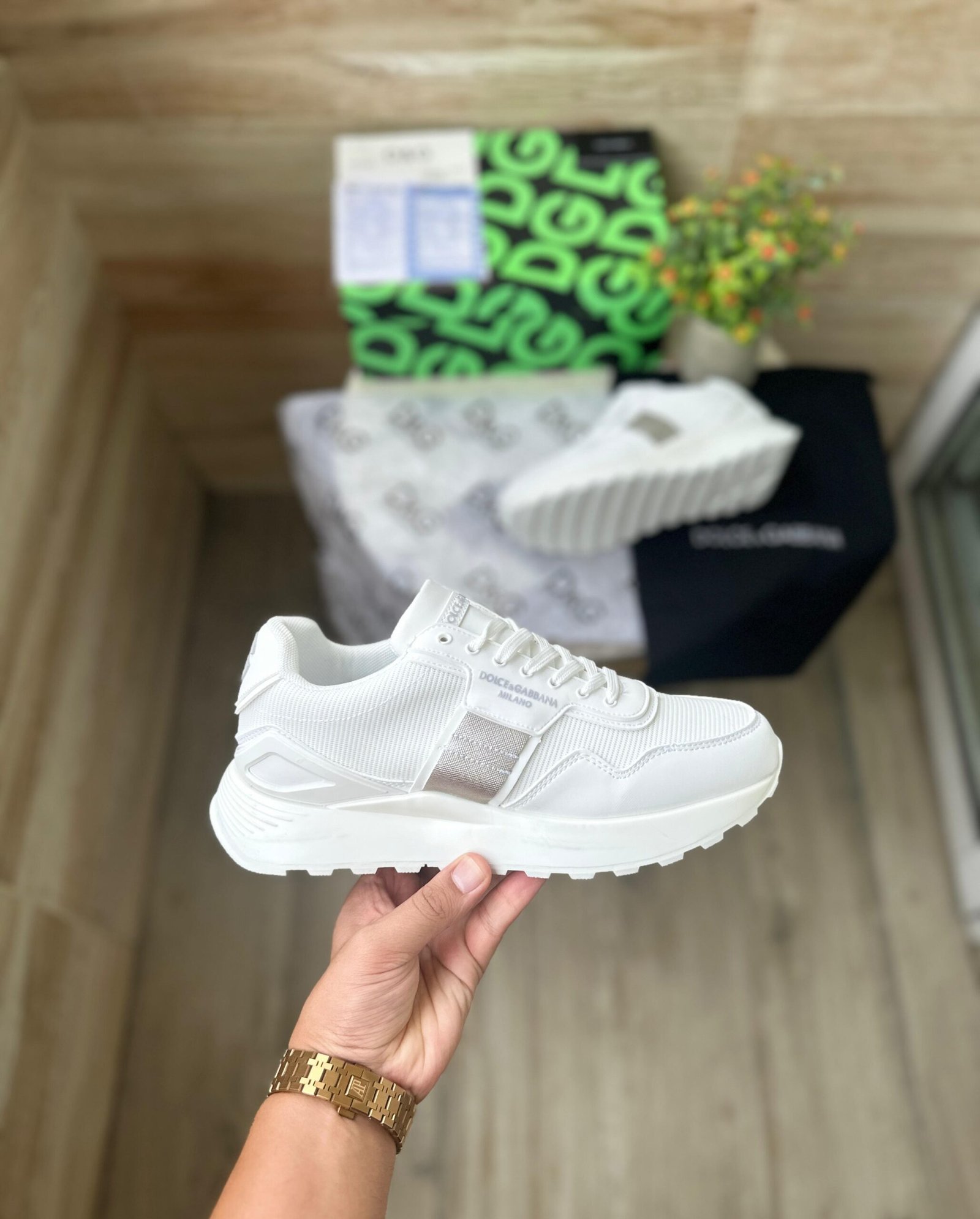 Korean-Inspired White Premium Sneakers – Boys' Modern Style Shoes