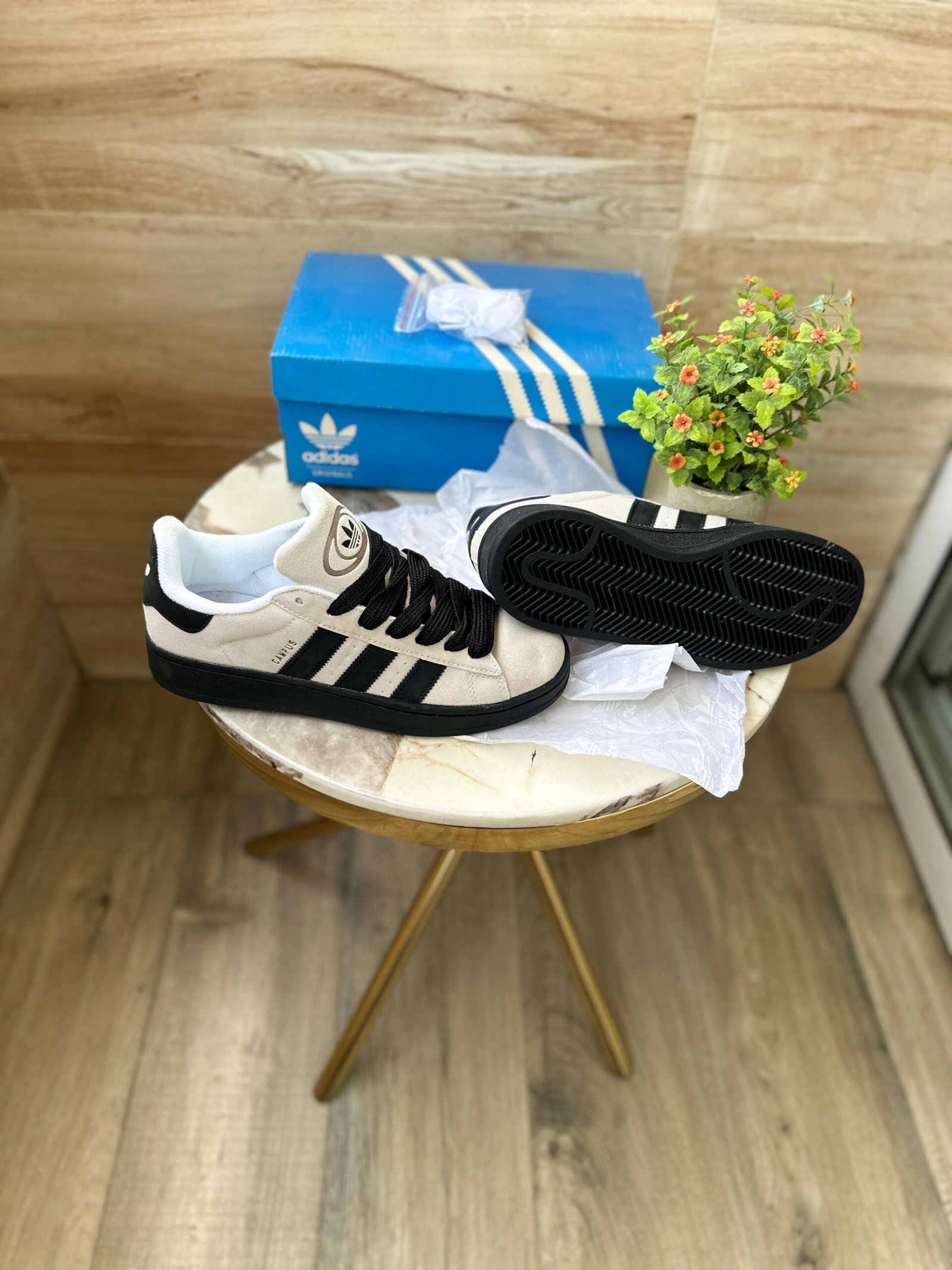 Panda Campus Originals Sneakers – Unisex Classic Black and White