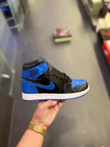 Patent Royal Blue Retro 1 Air Jordans Sneakers