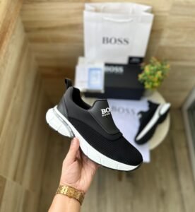 Premium Black & White Boys’ Sneakers – Big Brand Style (2)