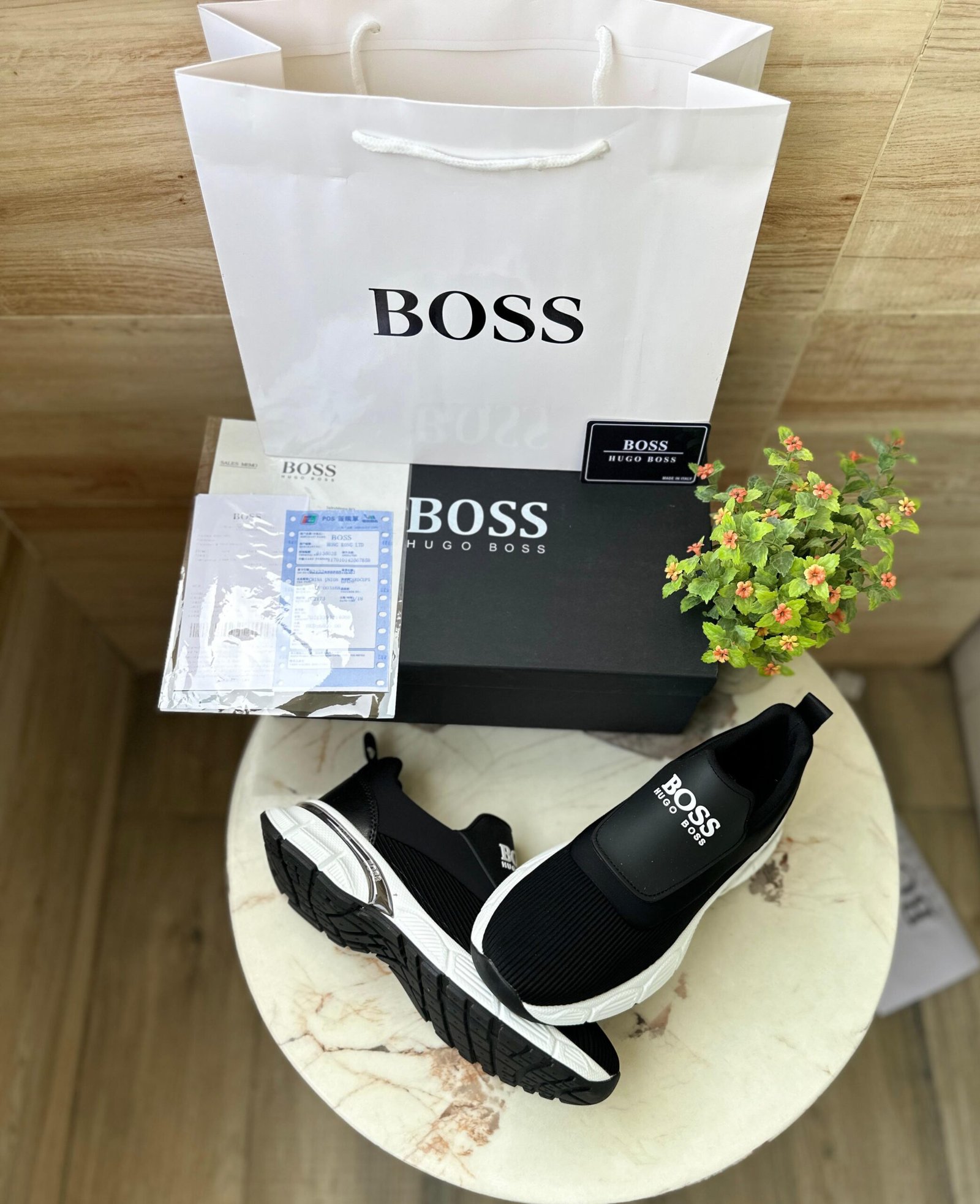 Premium Black & White Boys’ Sneakers – Big Brand Style (4)