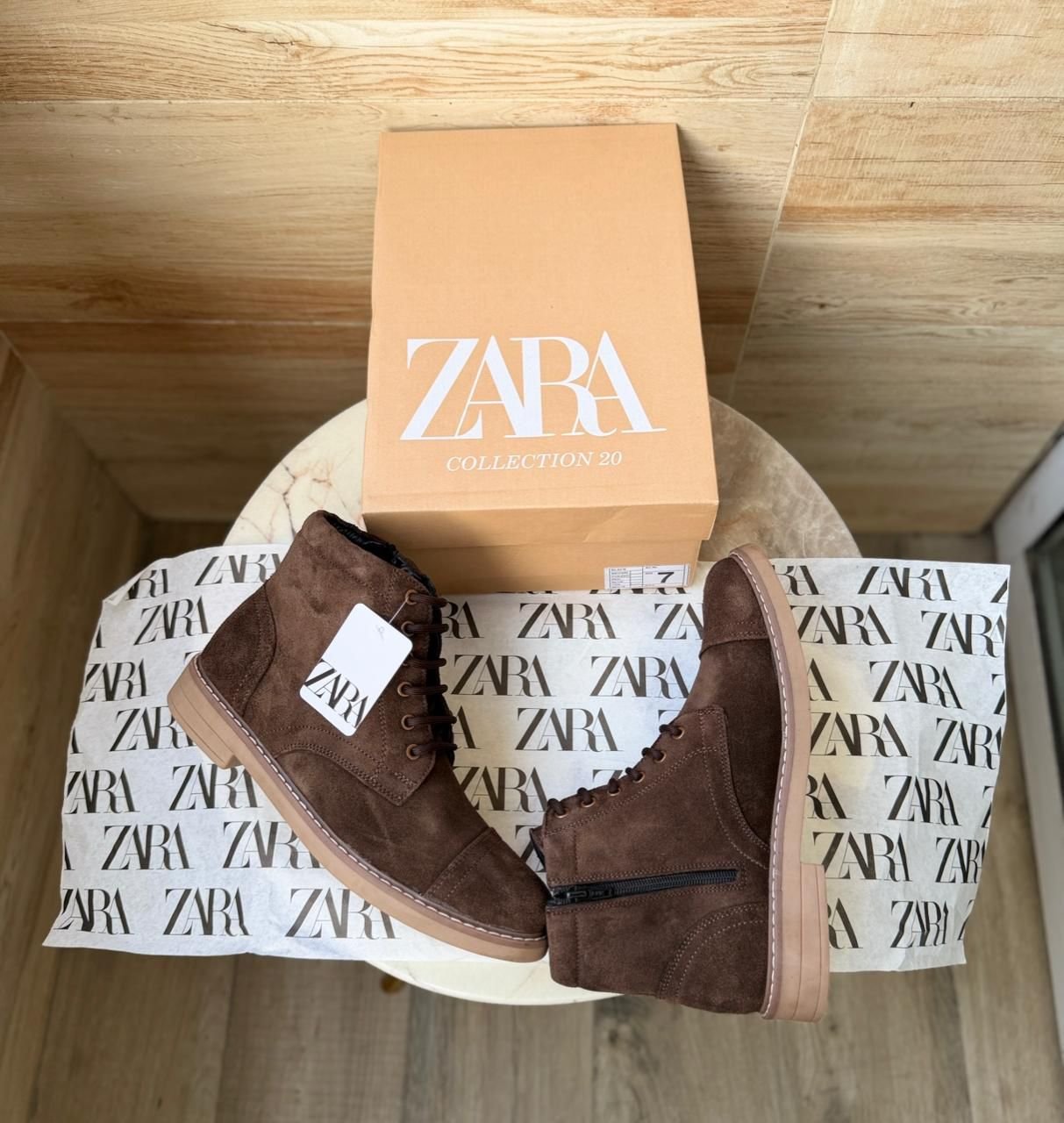 Premium Mid Ankle Zip Suede Leather Boots – 5 Colors (21)