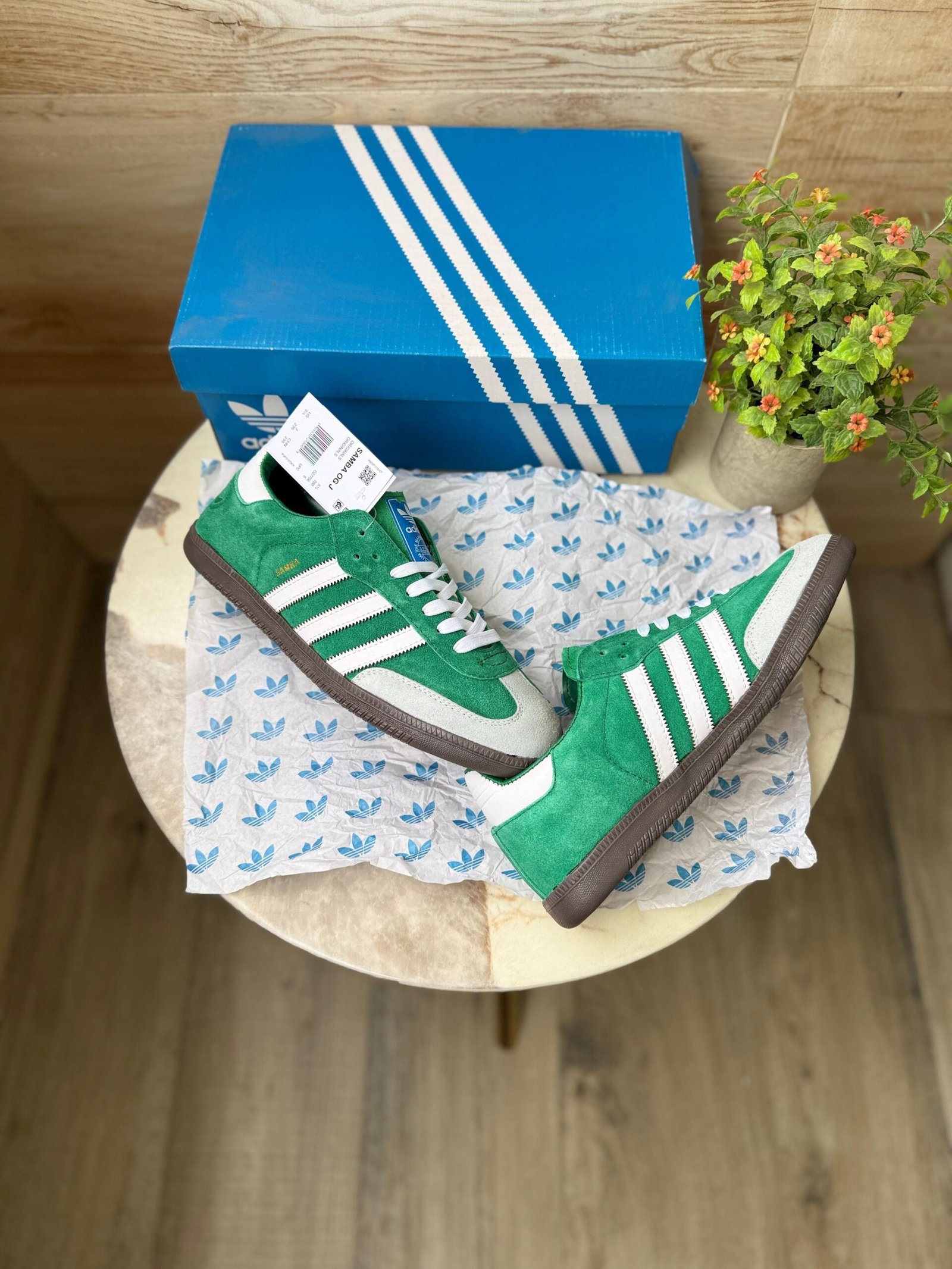 Samba 2023 Grey Green Classic Unisex Casual Sneakers