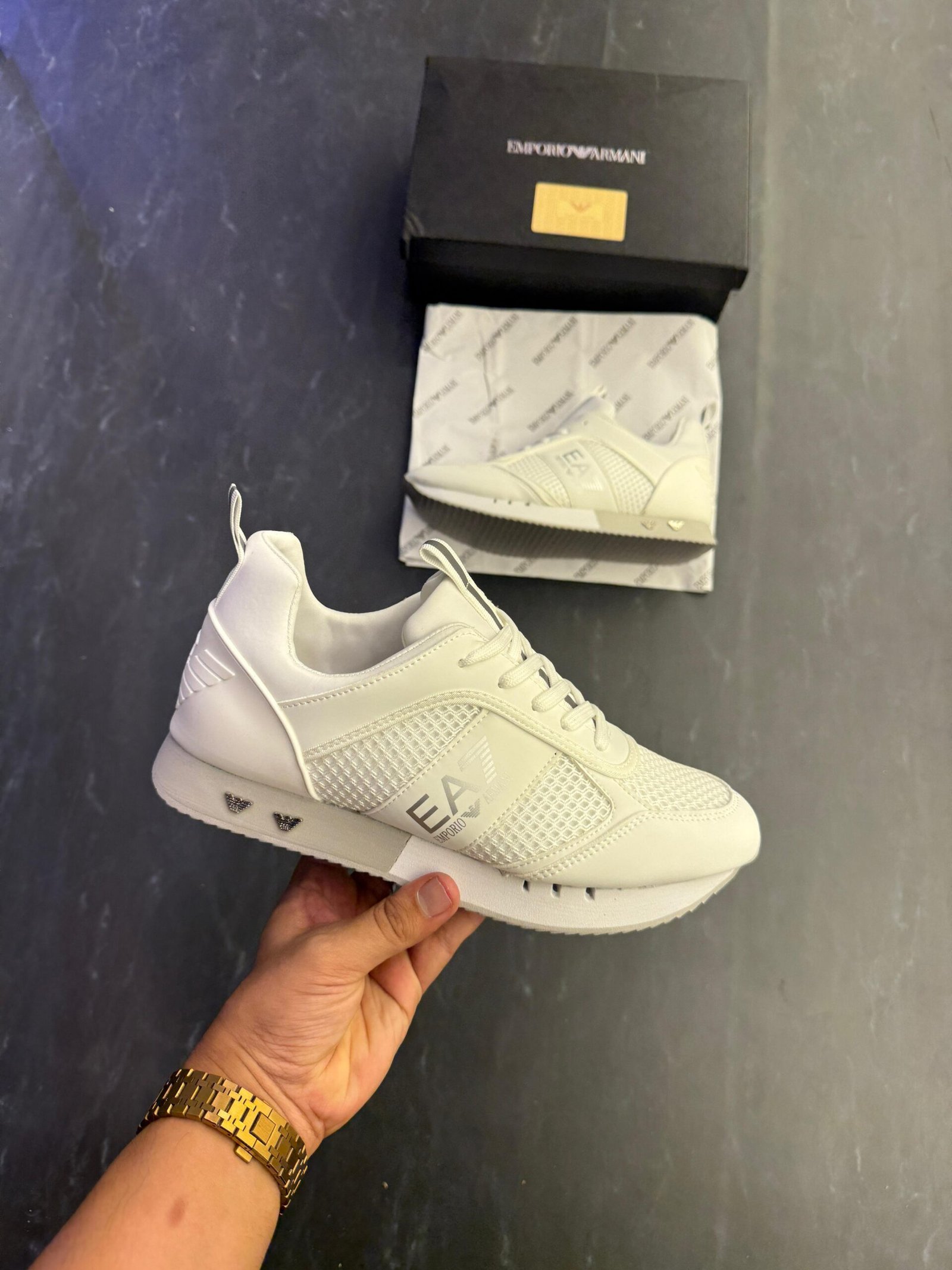 Triple White Premium Designer-Style Sneaker Trainers – Boys' Casual Shoes