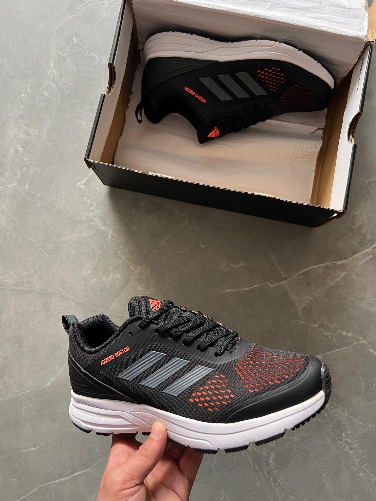 Adizero Boston Running Sneakers (3) Adizero Boston Running Sneakers – Boys' Performance Shoes, 4 Colors