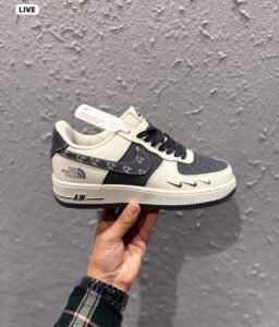 Air Force Custom Collaborative White Blue Sneakers (2)