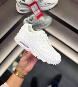 Air Max 90 Triple White Low-Top Unisex Sneakers