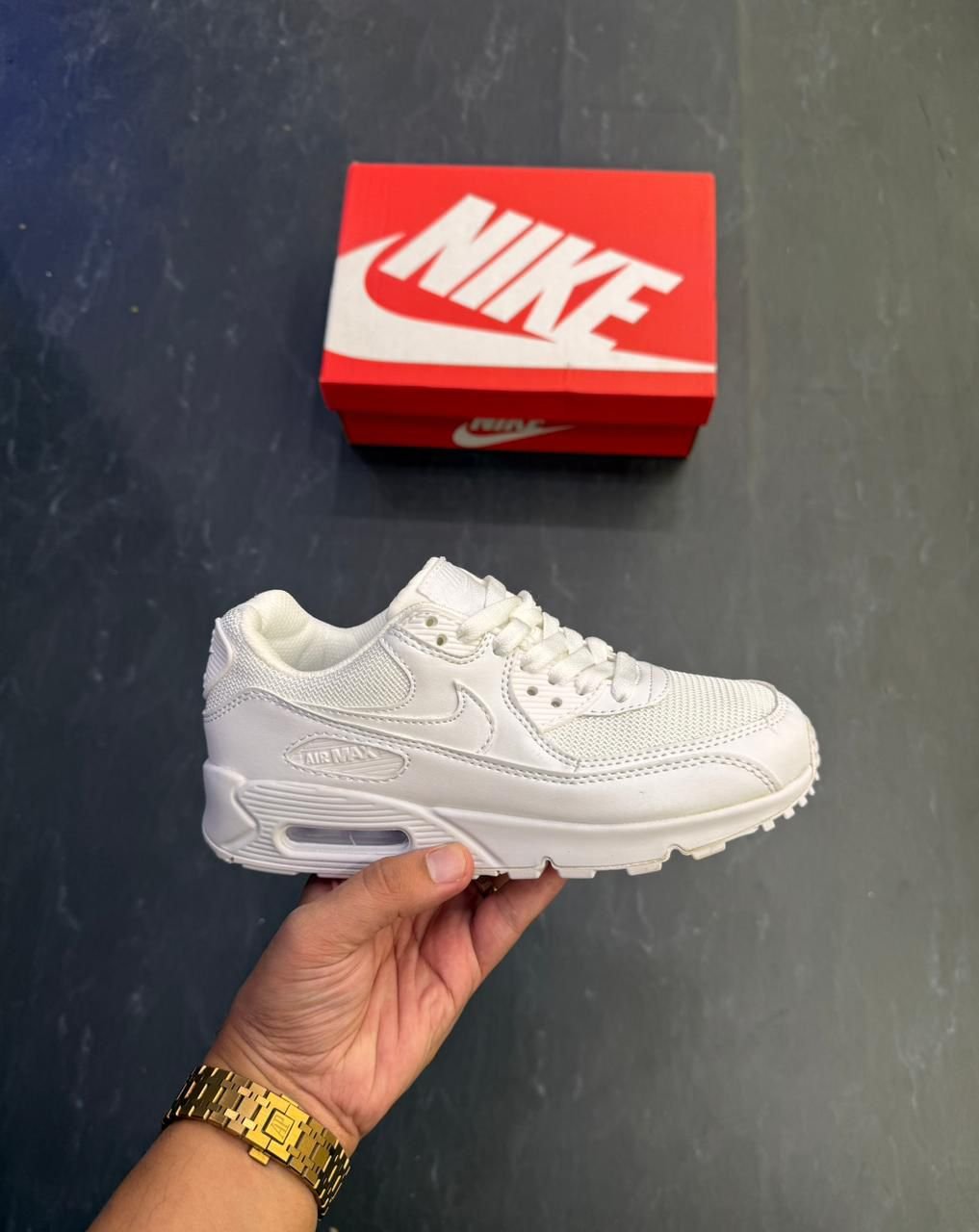 Air Max 90 Triple White Low (4) Air Max 90 Triple White Low-Top Unisex Sneakers