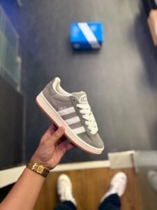 Campus Grey White Unisex Classic Low-Top Casual Sneakers (3)