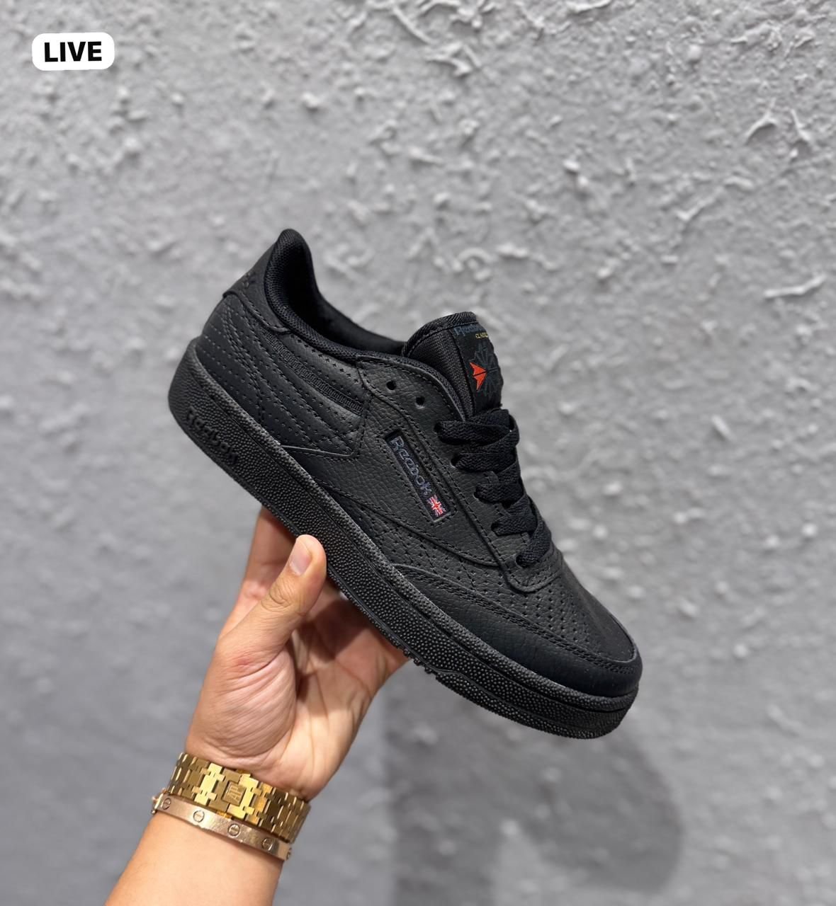 Classic Triple Black Low-Top Boys Sneakers (4) Classic Triple Black Low-Top Boys Sneakers (4)