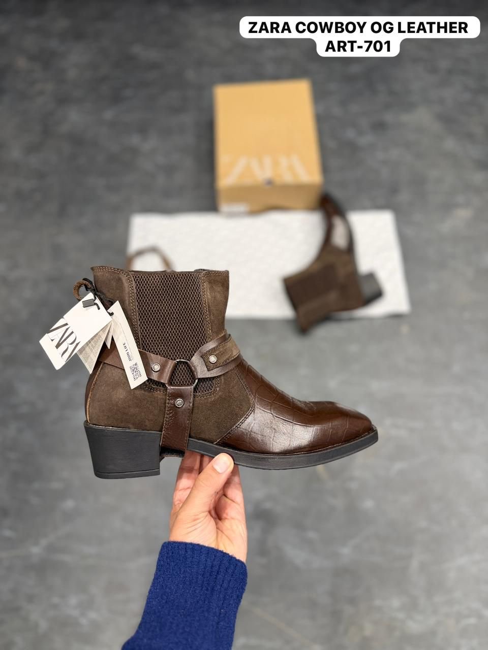 Designer Cowboy Leather Boots Premium (3)