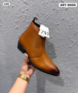 Handmade Formal Leather Zip Boots (9)