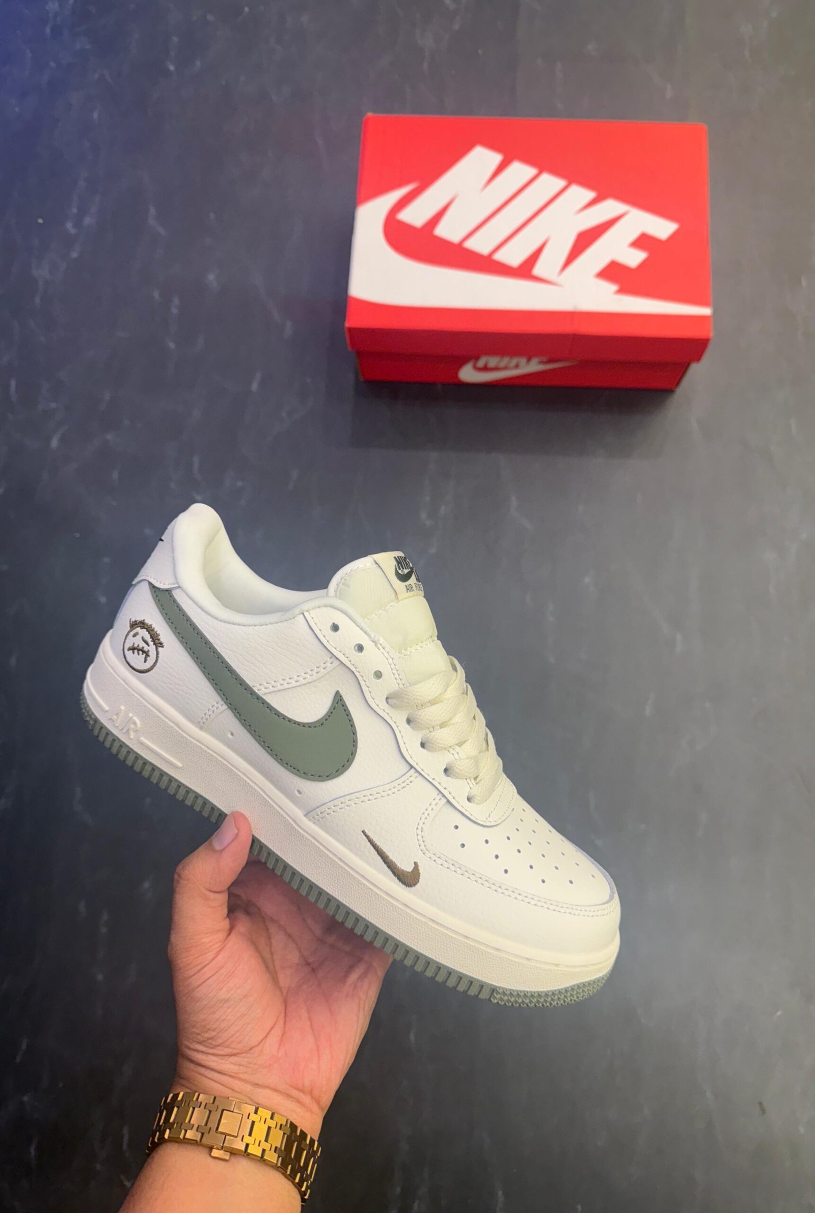 Kaws Limited Edition Airforce 1 Sneakers – Boys' Collaborative Art Style