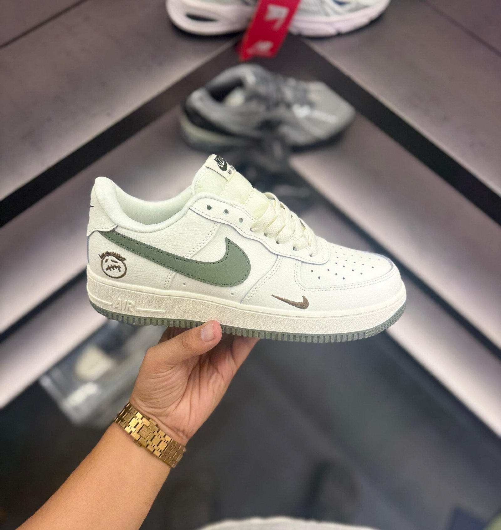 Kaws Limited Edition Airforce 1 Sneakers – Boys' Collaborative Art Style