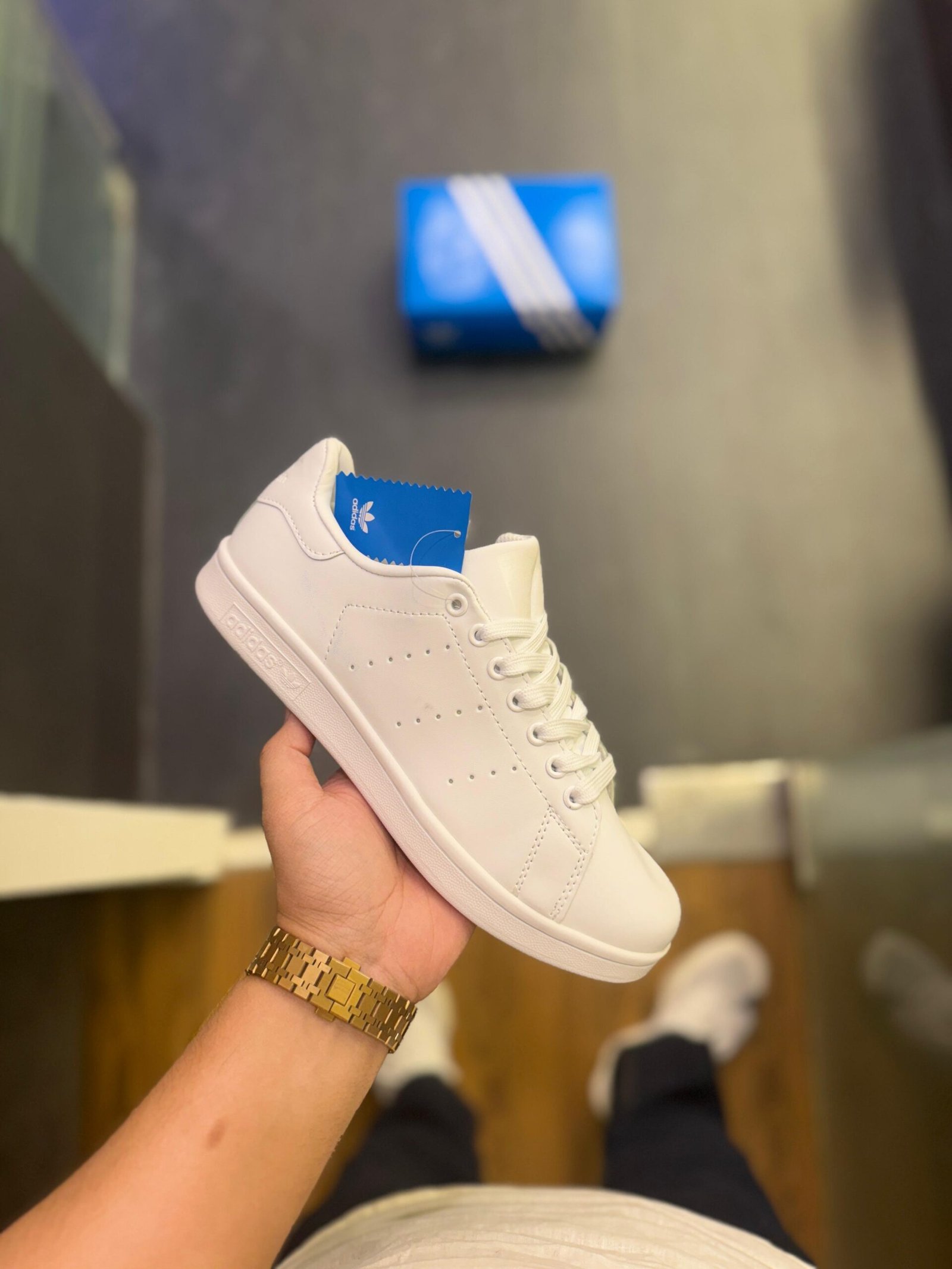Triple White Stan Smith Sneakers – Classic Clean Style Shoes