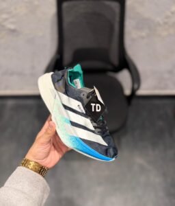 Adios Berlin Black Silver Blue Racing Shoes (4)