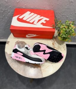 Airmax 90 White Pink Girls Casual Shoes (1)