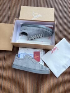 Grey Spike Detail Luxury Sneakers (2)