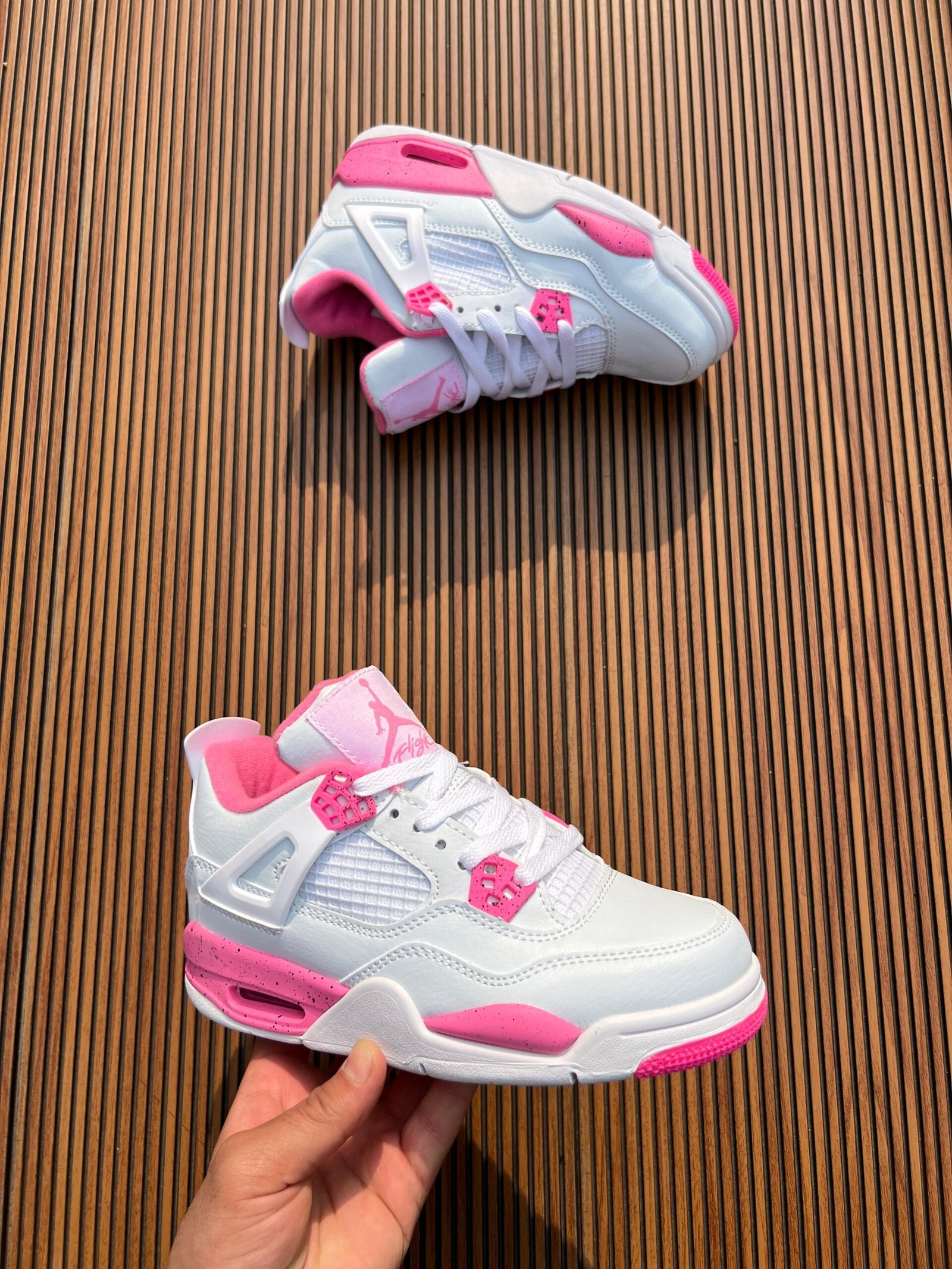 Retro 4 Premium Quality Girls Sneakers 2 Colors (2)