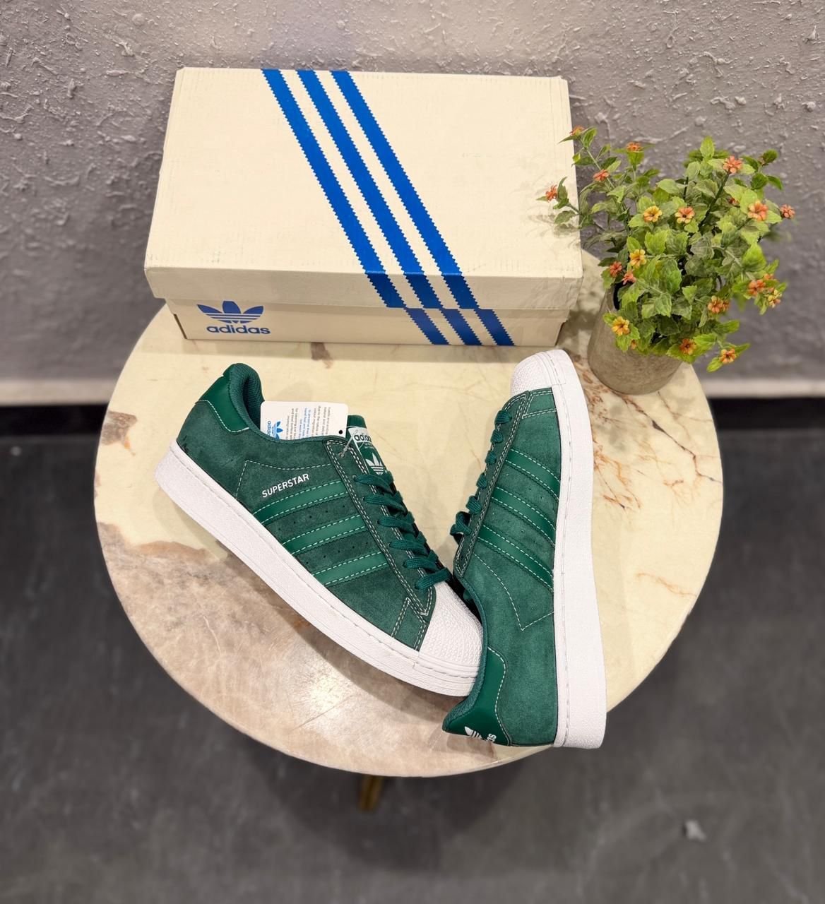 Superstar Dark Green Premium Classic Athletic Sneakers (3)