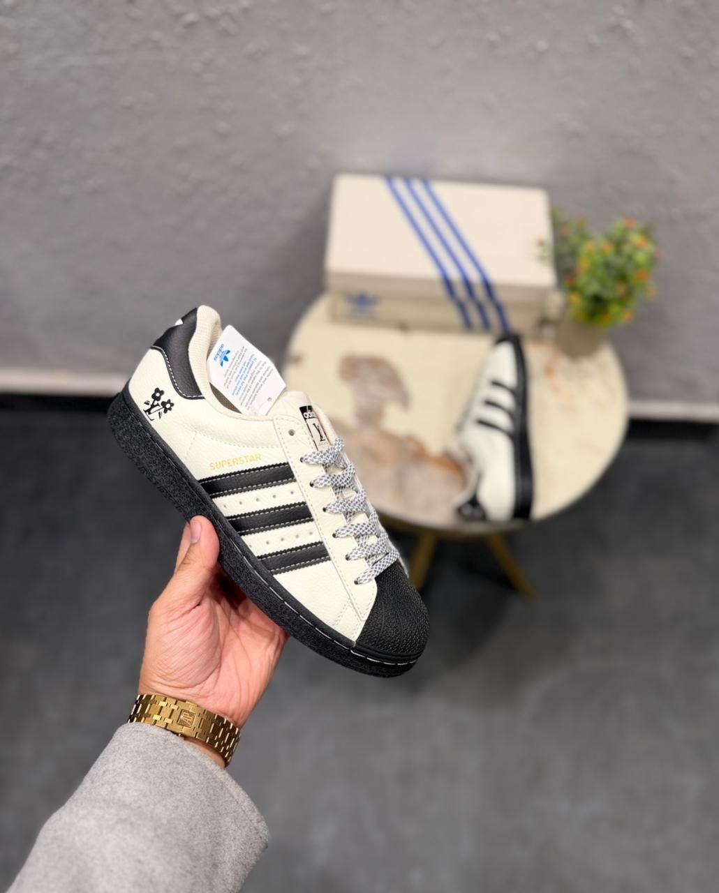 Superstar Oreo Black White Casual Sneakers (1)