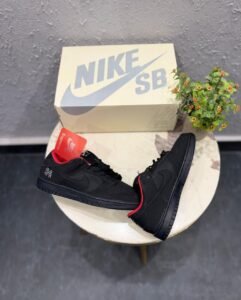 Black Red Skate Lifestyle Sneakers – Premium Streetwear Edition