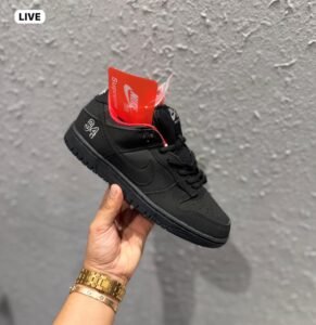 Black Red Skate Lifestyle Sneakers – Premium Streetwear Edition