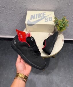 Black Red Skate Lifestyle Sneakers – Premium Streetwear Edition