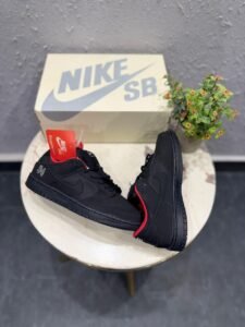 Black Red Skate Lifestyle Sneakers – Premium Streetwear Edition