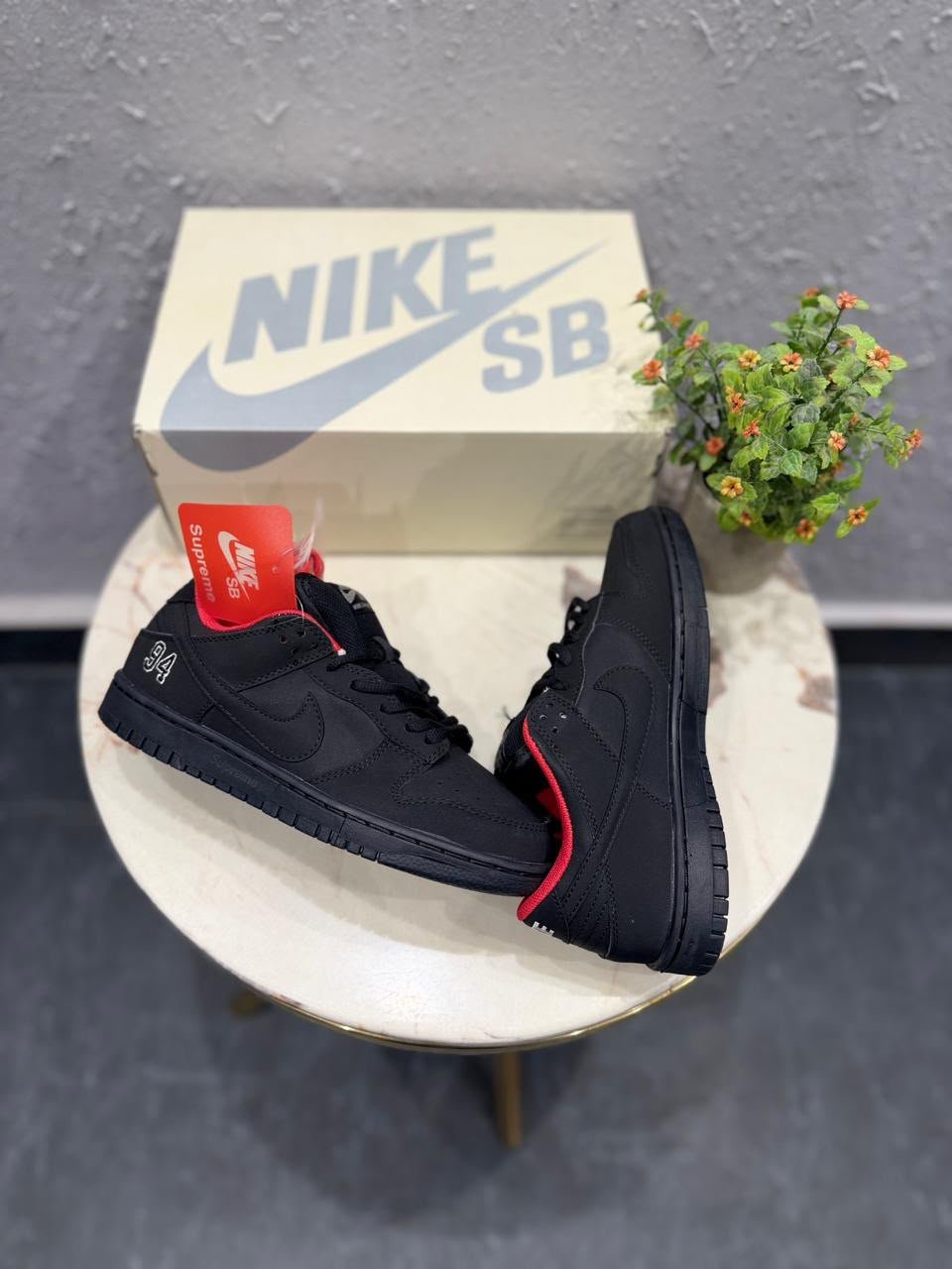 Black Red Skate Lifestyle Sneakers – Premium Streetwear Edition