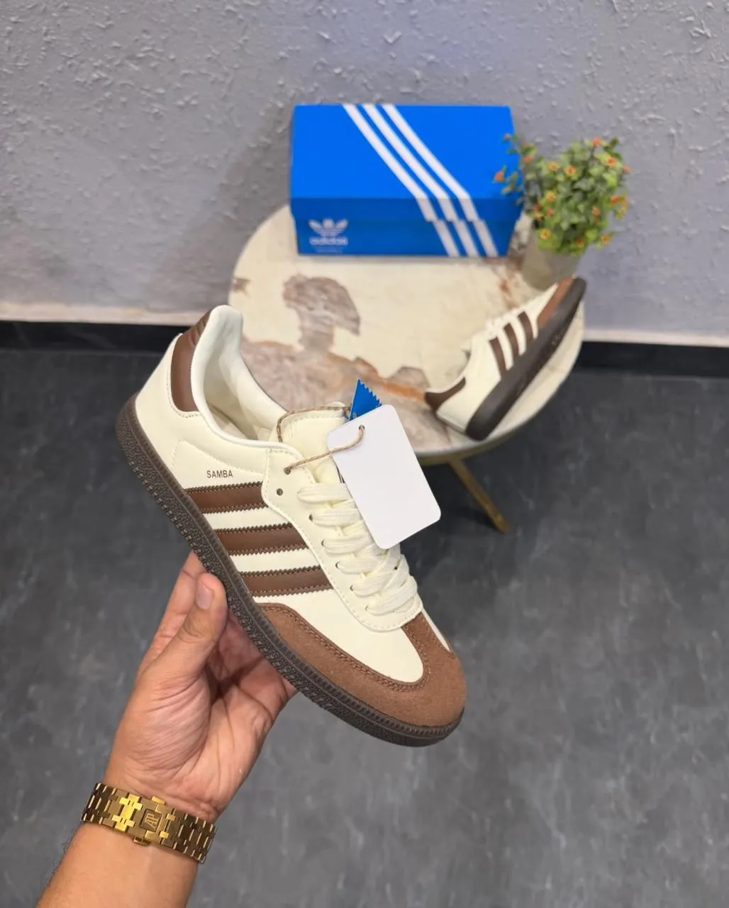 adidas gazelle silver green womens Adidas Samba Og Brown Mocha by Mbs Studio – The Garden main image 1