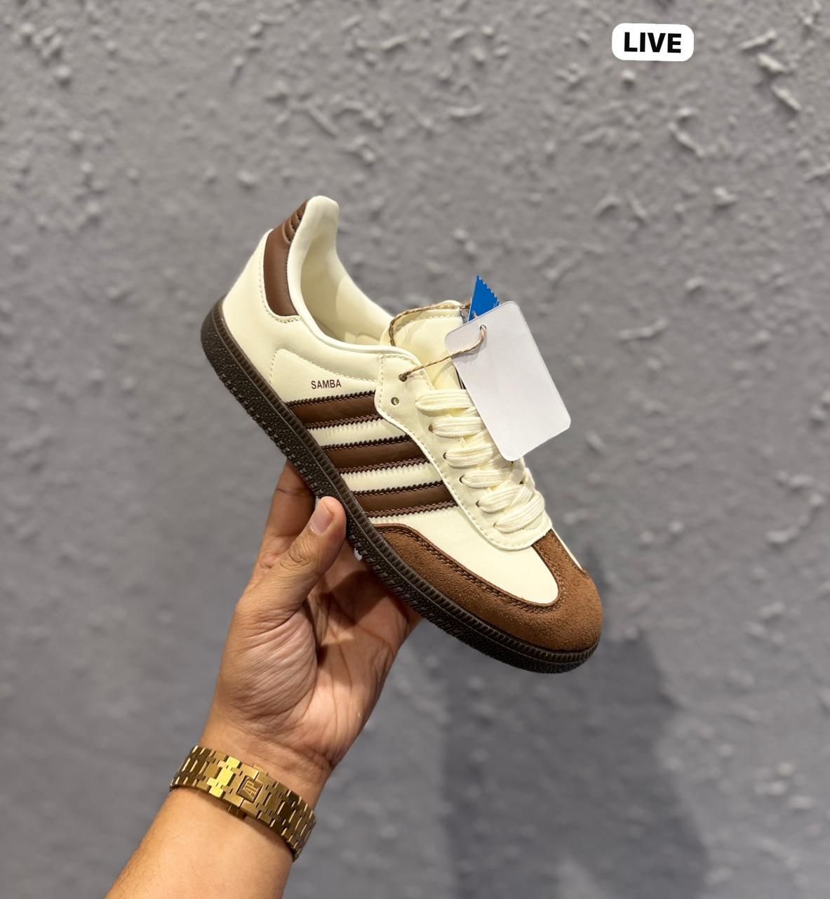 Samba Mocha Sneakers – Classic Brown Street Style (2) Samba Mocha Sneakers – Classic Brown Street Style (2)