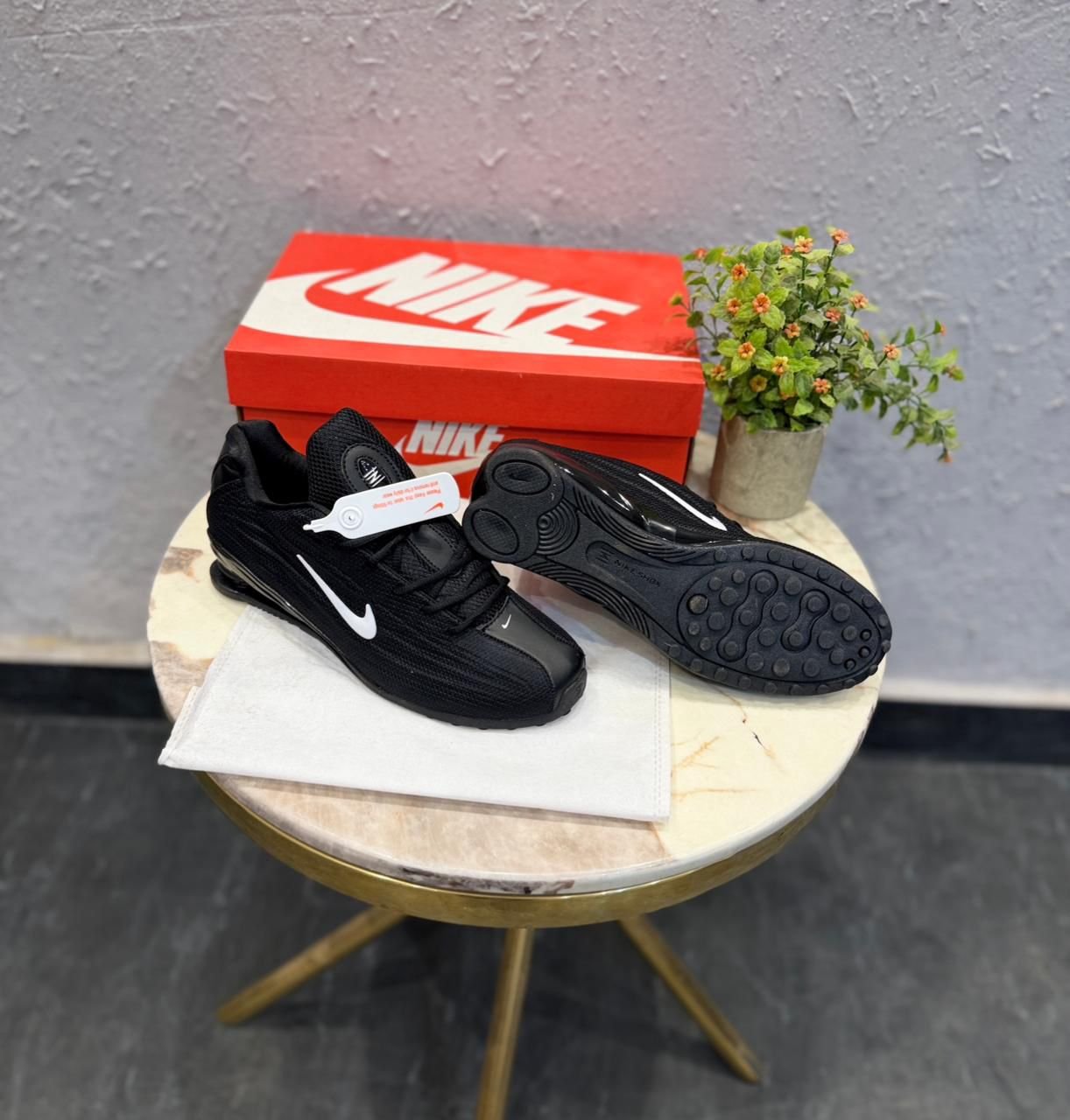 Shox Z Reimagined Black White Sneakers – Futuristic Street Runner (2) Shox Z Reimagined Black White Sneakers – Futuristic Street Runner