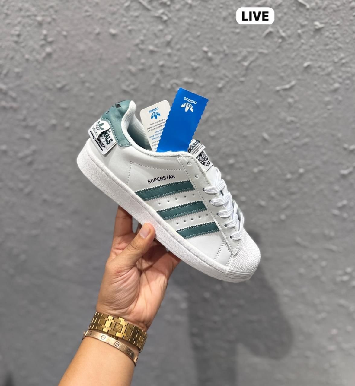 Superstar All Tags Green Sneakers – Bold Street Style Edition