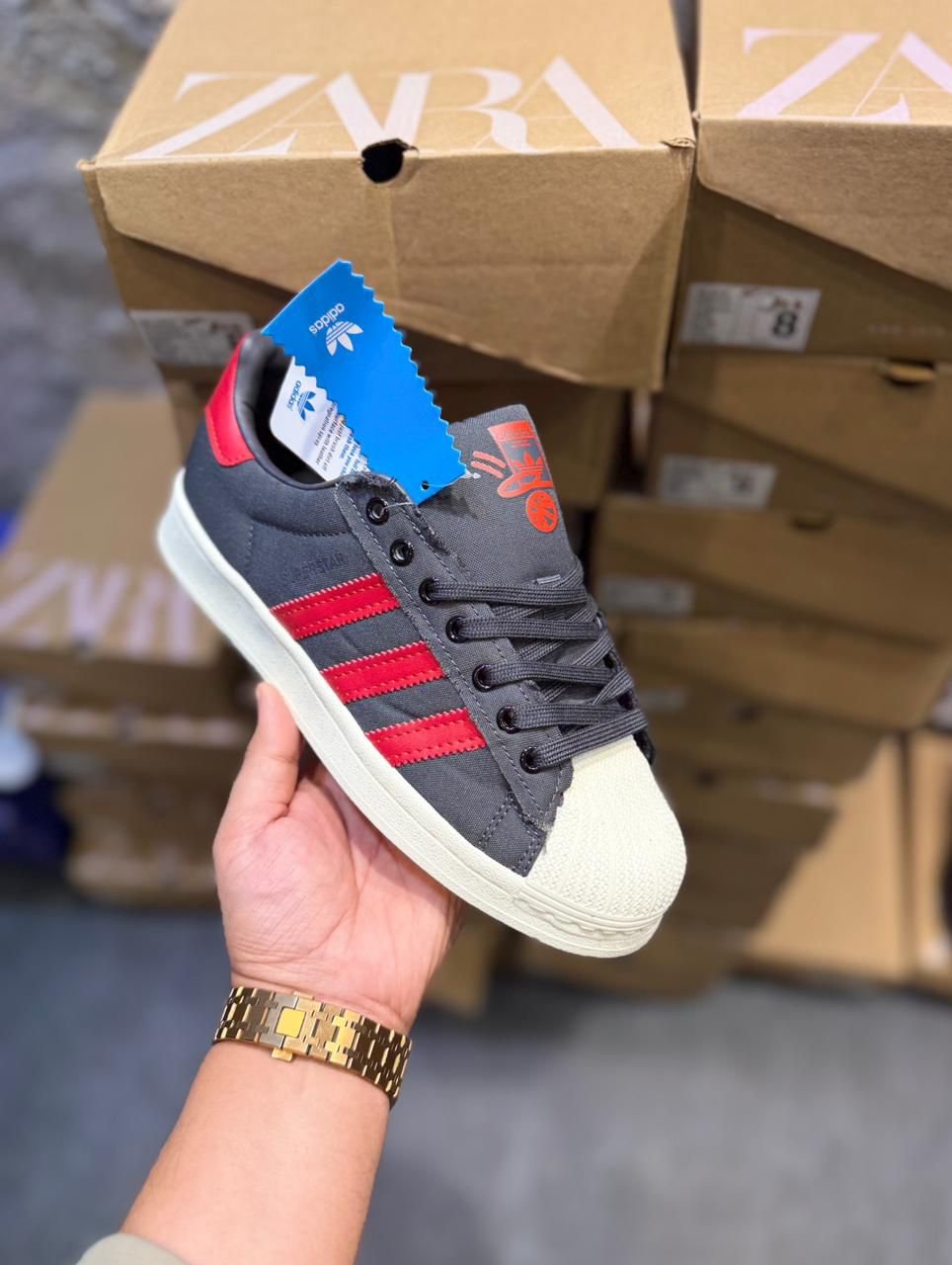 adidas gazelle silver green womens Adidas Originals Superstar (Cloud White/Bright Blue/Red) Men's Shoes I –  Kick Theory main image 1