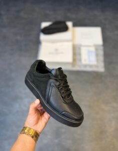 Luxury Designer Style Sneakers – Premium Black Street Shoes