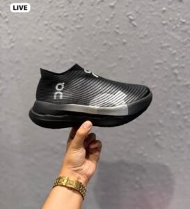 Ultra Lightweight Running Sneakers – Black Performance Sport Shoes