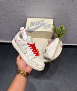 White Red Low Top Sneakers – Bold Street Style Shoes