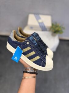 Dark Blue Denim Sneakers – Premium Comfort & Trendy Design