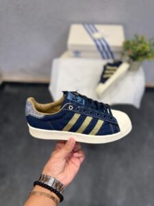 Dark Blue Denim Sneakers – Premium Comfort & Trendy Design