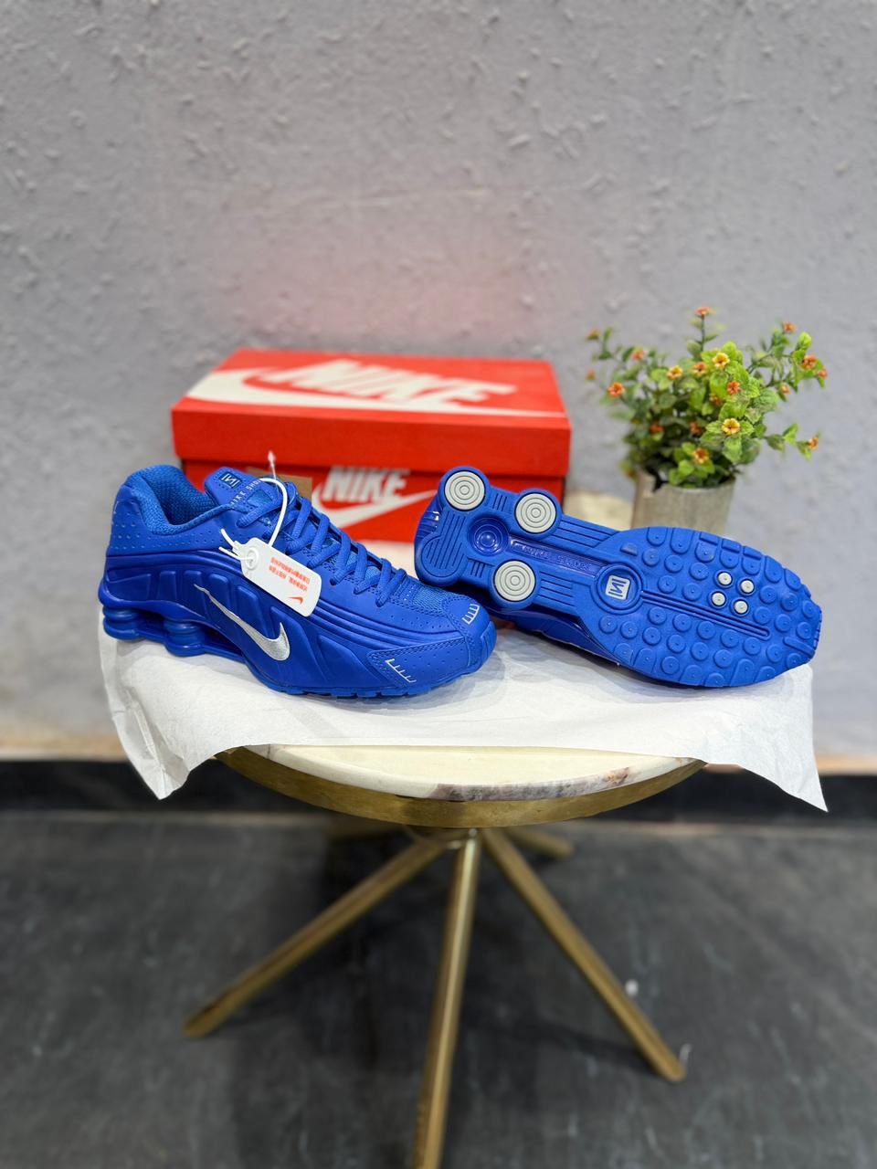 Silver Blue Performance Sneakers – Premium Comfort & Trendy Design