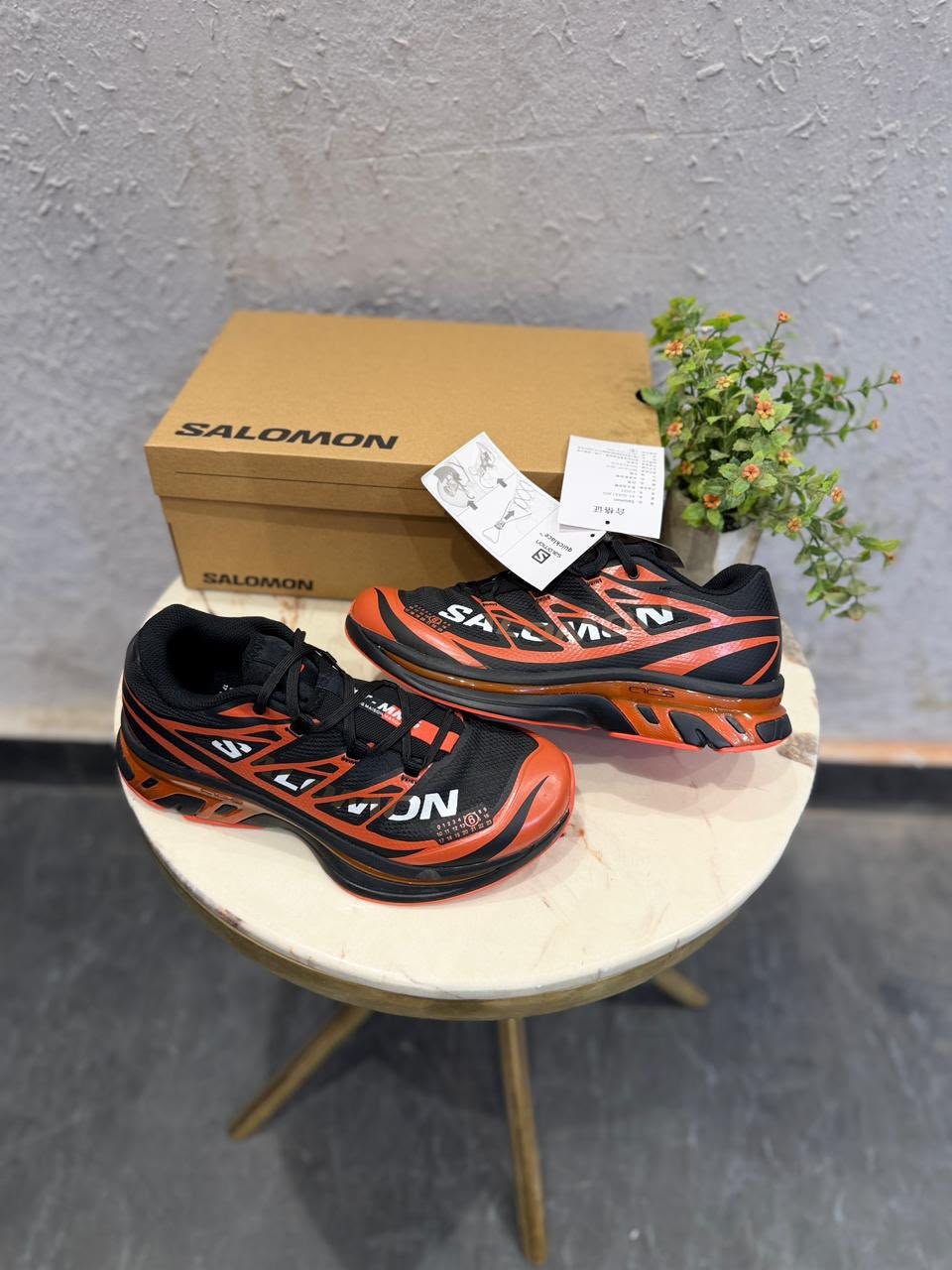 Black Orange Trail Sneakers – Rugged Comfort & Outdoor Style