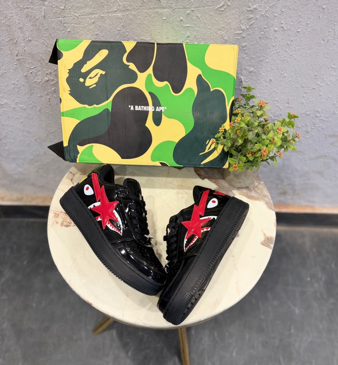 Black Red Street Sneakers – Premium Comfort & Bold Urban Style