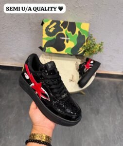 Black Red Street Sneakers – Premium Comfort & Bold Urban Style