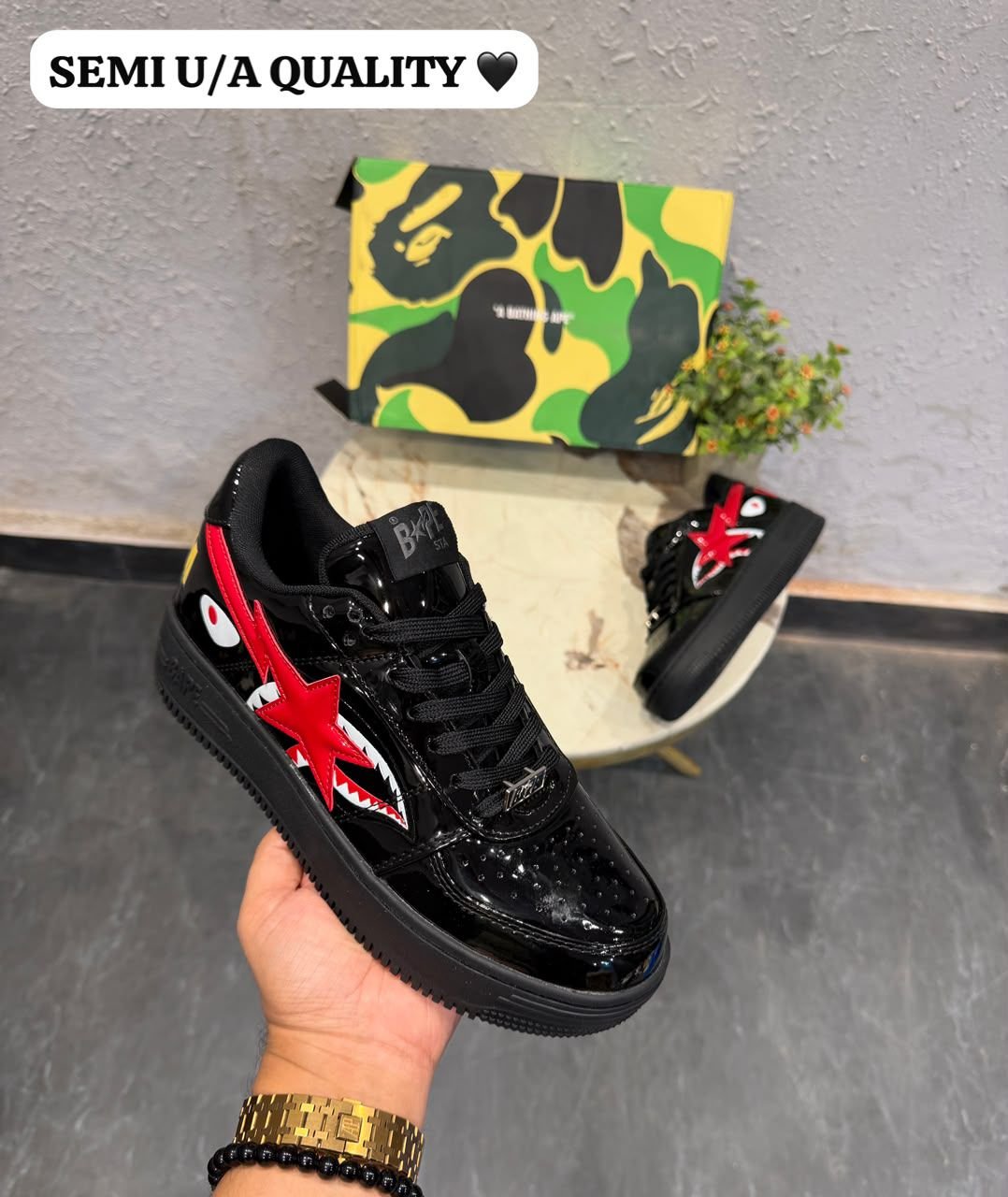 Black Red Street Sneakers – Premium Comfort & Bold Urban Style