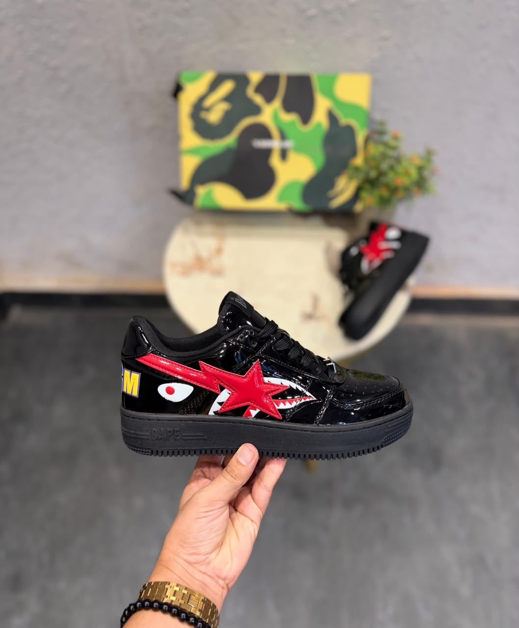 Black Red Street Sneakers – Premium Comfort & Bold Urban Style