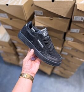 Black Suede Classic Sneakers – Premium Comfort & Timeless Style