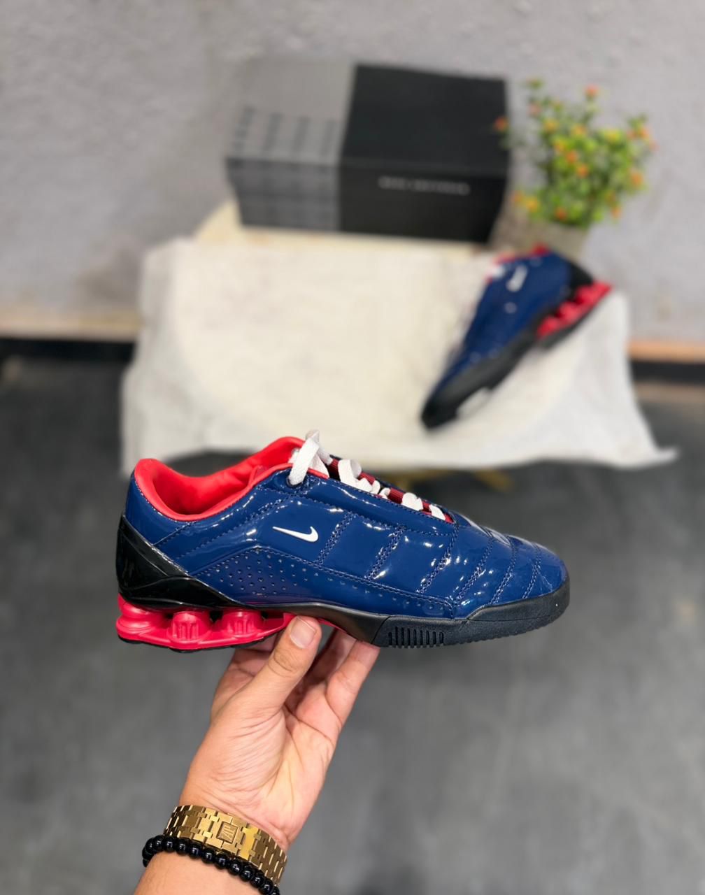 Blue Red Heritage Trainers – Premium Comfort & Retro Sport Style